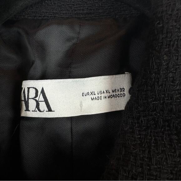 Zara Blogger Limited Edition Textured Tweed Multi Color Blazer Jacket. - Picture 15 of 16